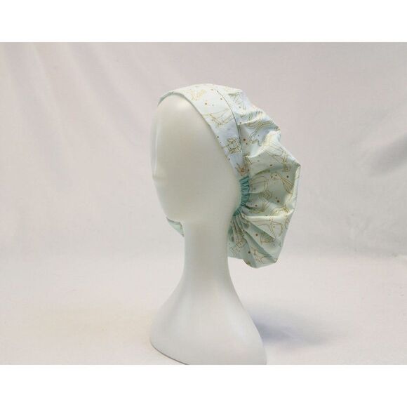 Gold Constellations Bouffant Surgical Dental Scrub Cap Chemo Hat - Picture 4 of 4